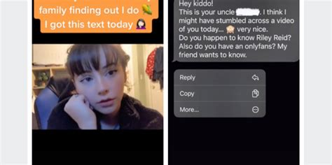 OnlyFans star reveals mortifying text from her uncle after he。